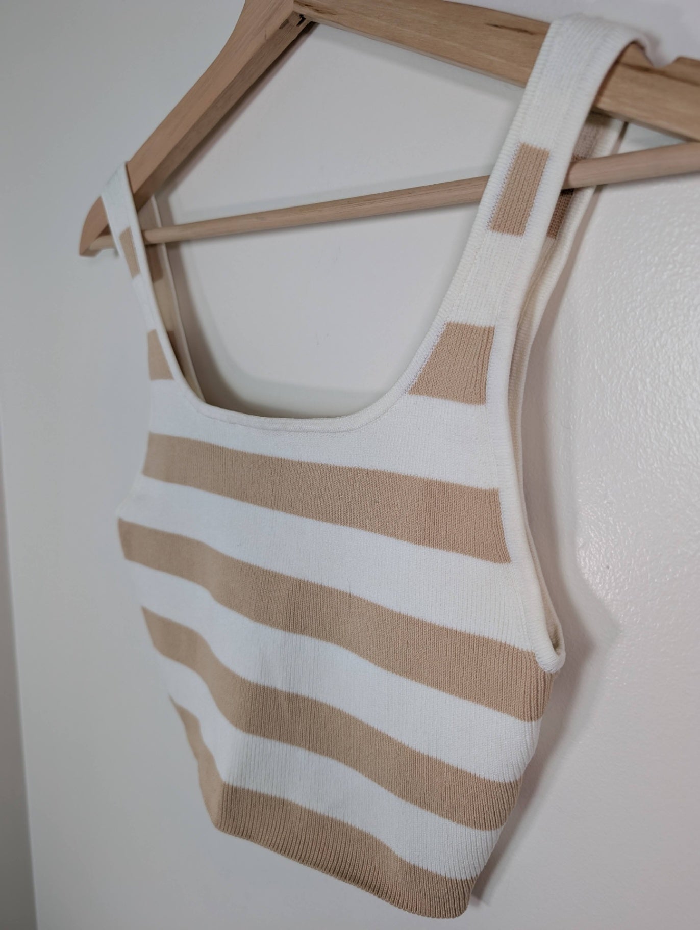 Babaton striped crop tank - S