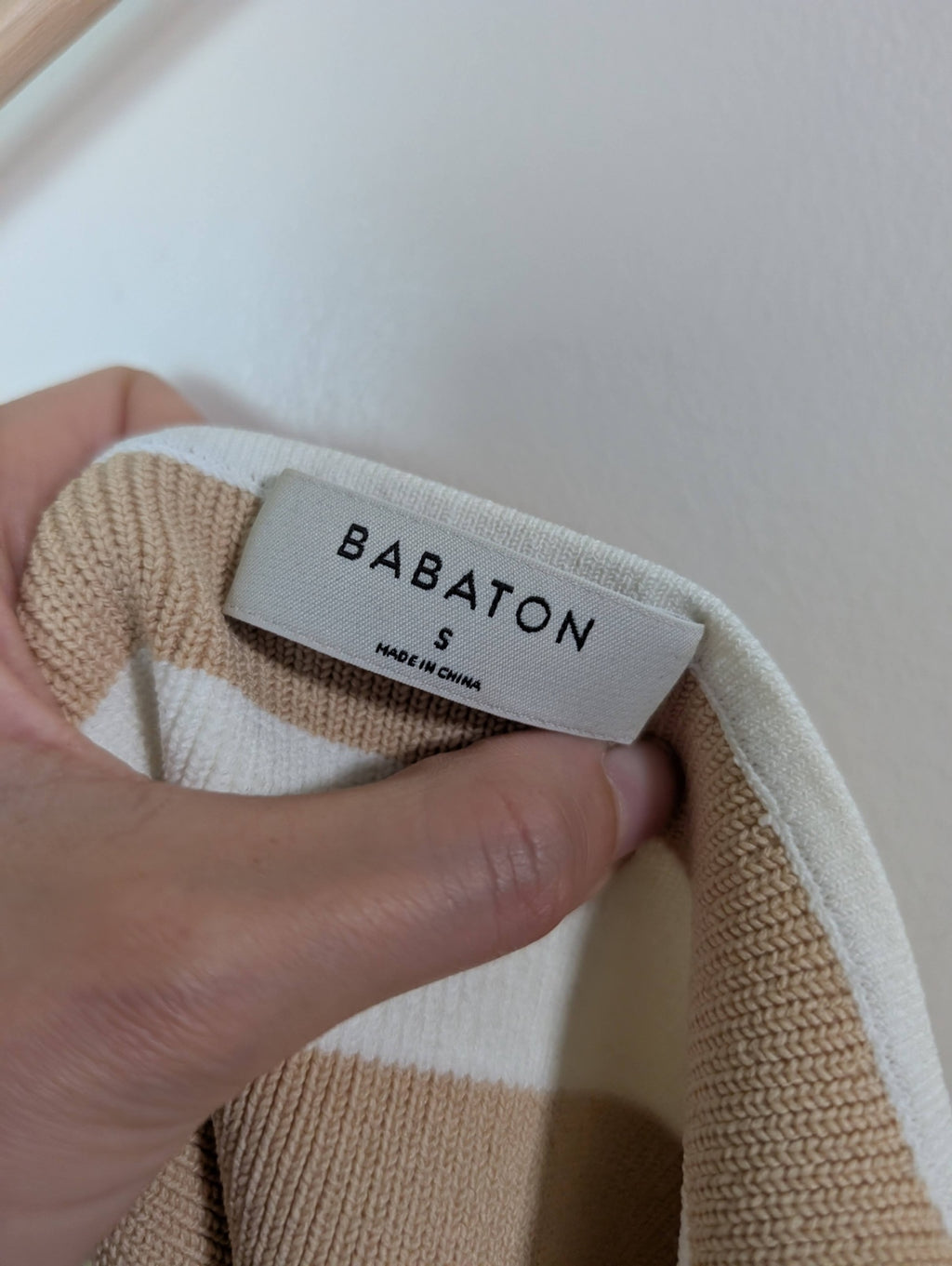 Babaton striped crop tank - S