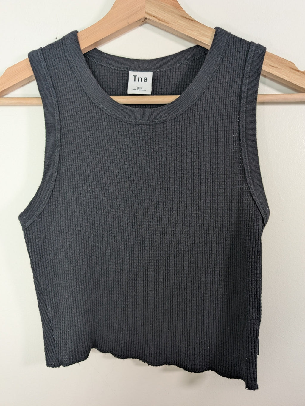 TNA waffle crop tank - 2XS