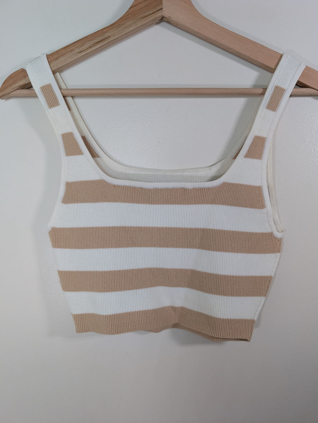 Babaton striped crop tank - S