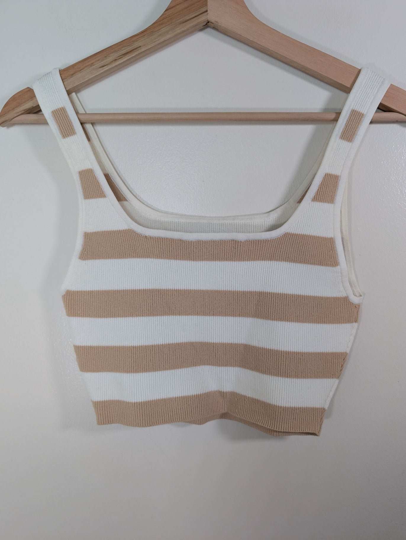 Babaton striped crop tank - S