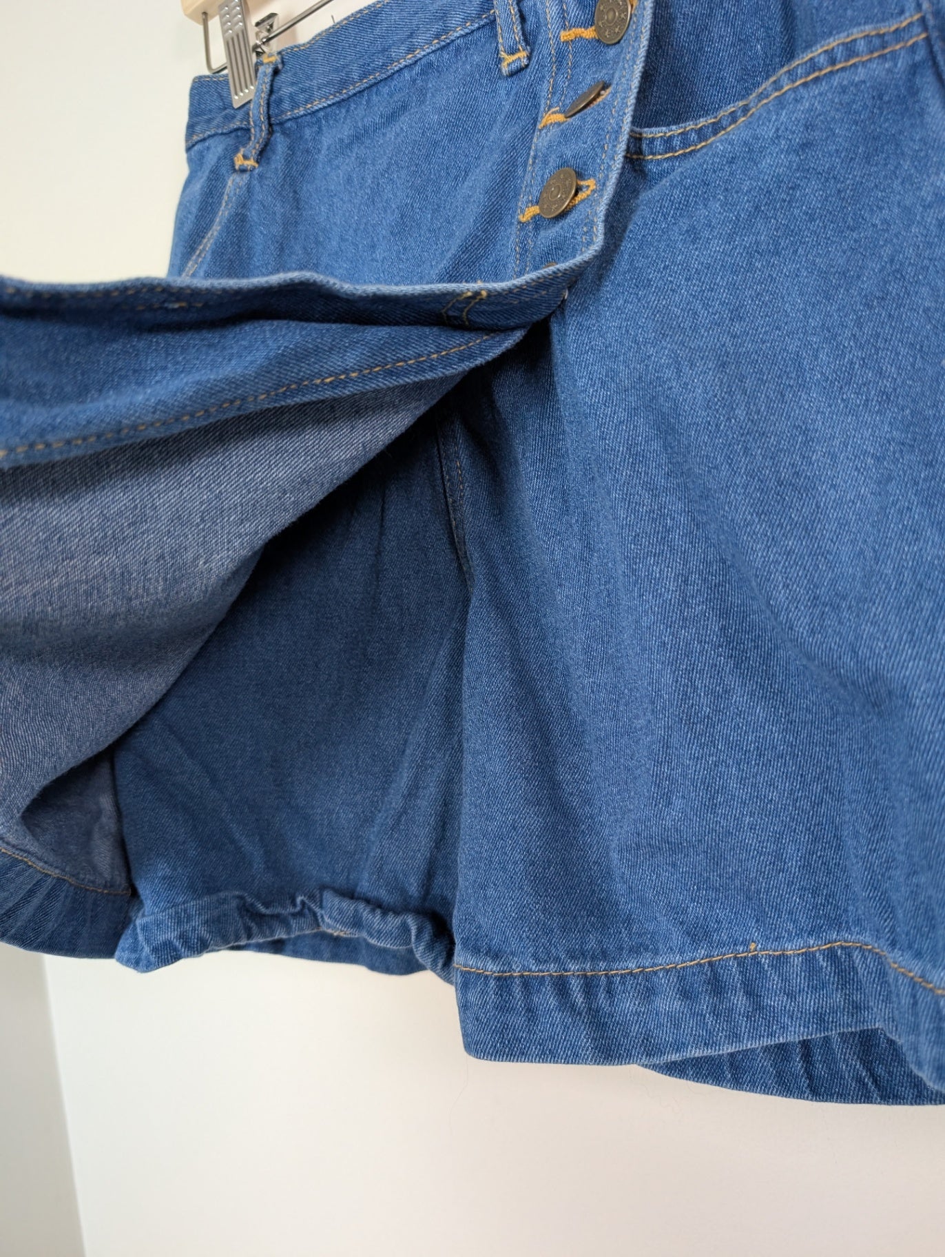 Giorgio Saint'Angelo denim wrap skort - 8