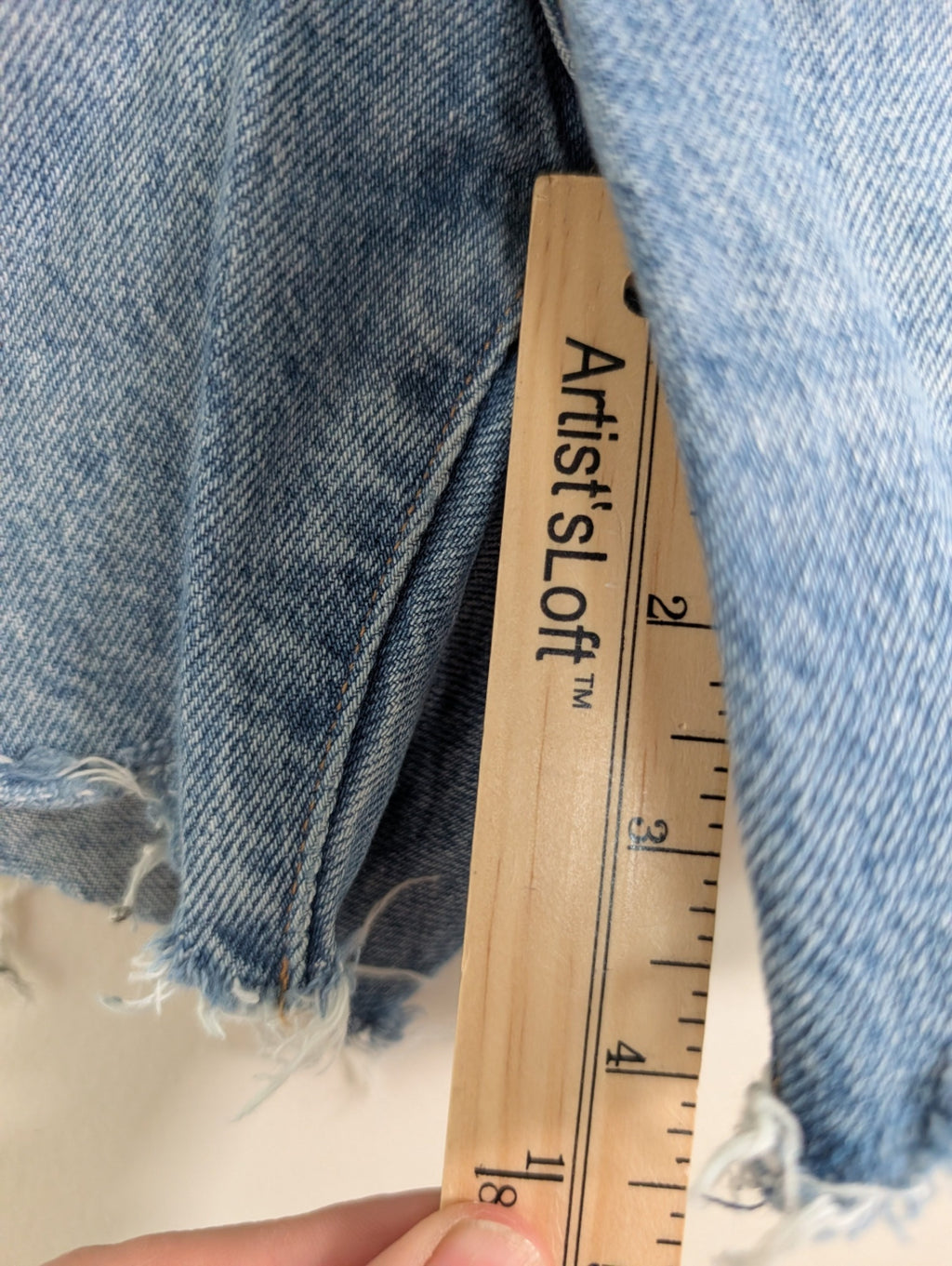 Denim Forum the ex-bf mid-thigh denim short - 28