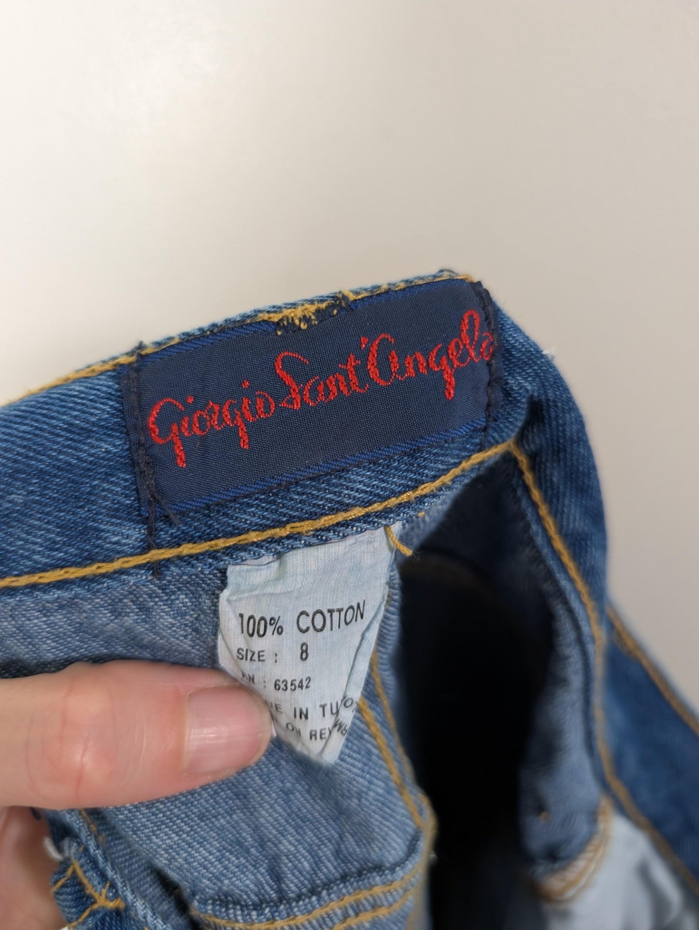 Giorgio Saint'Angelo denim wrap skort - 8