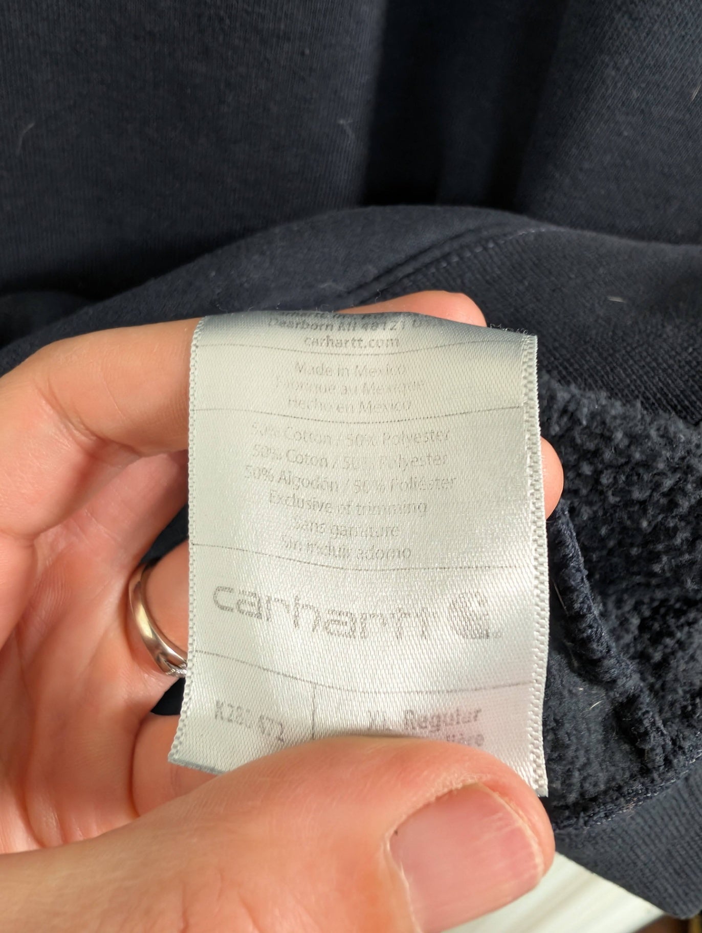 Carhartt navy hoodie - XL