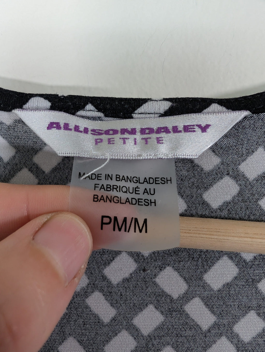 Allison Daley polka-square blouse - M