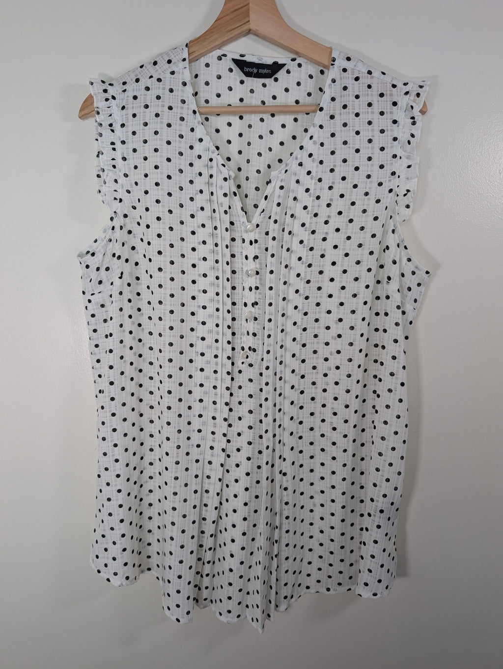 brody myles polka-dot blouse - XL