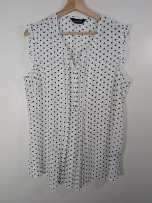 brody myles polka-dot blouse - XL