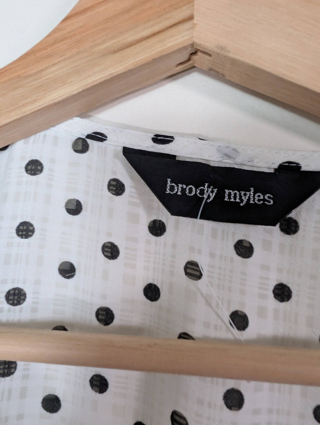 brody myles polka-dot blouse - XL