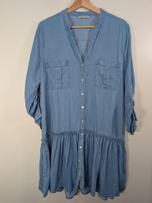 Dex denim style dress - L