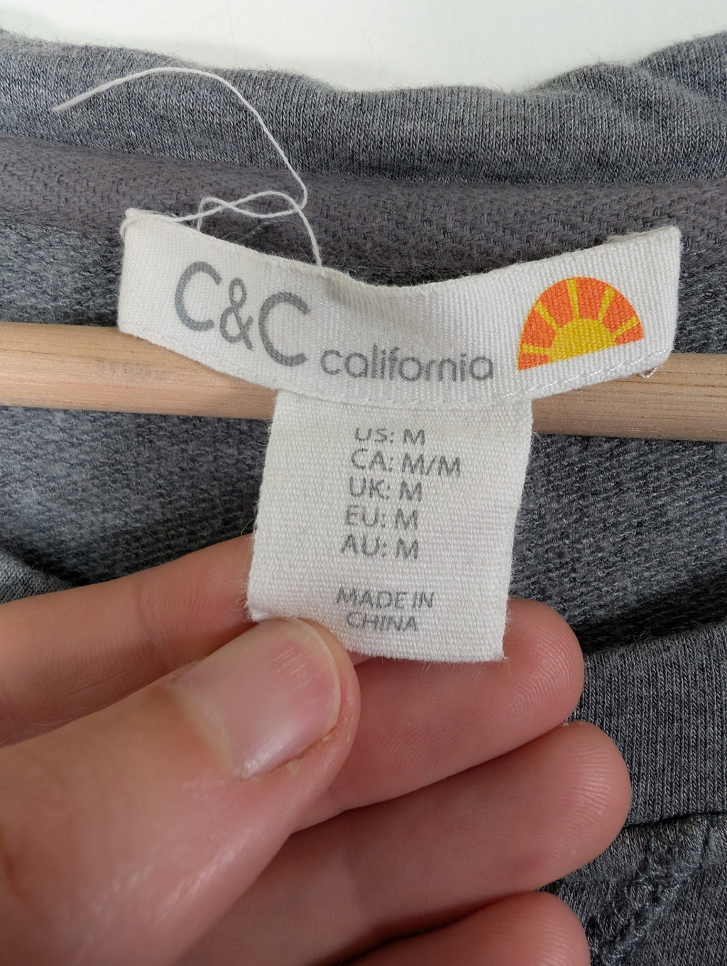C&C california grey shirt dress - M