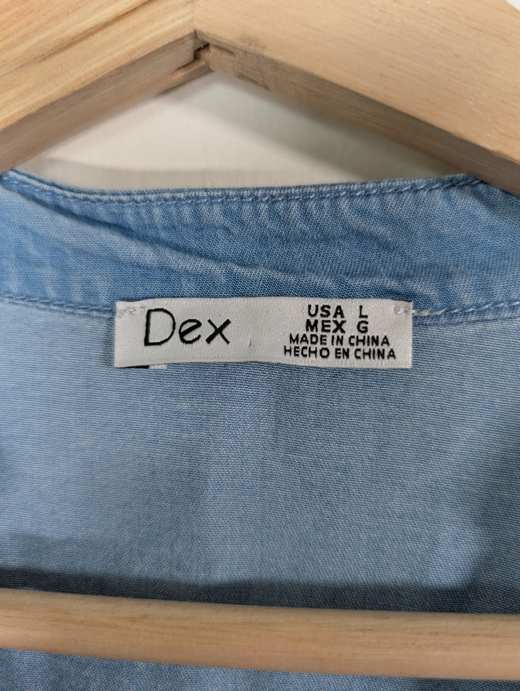 Dex denim style dress - L
