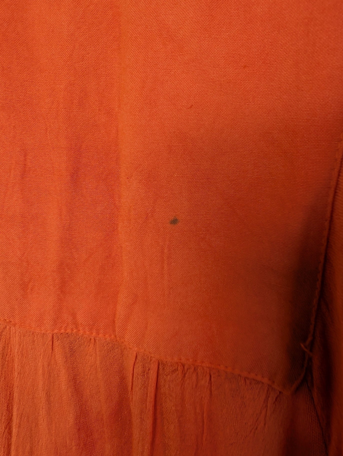 Unknown brand orange poncho - Appears L