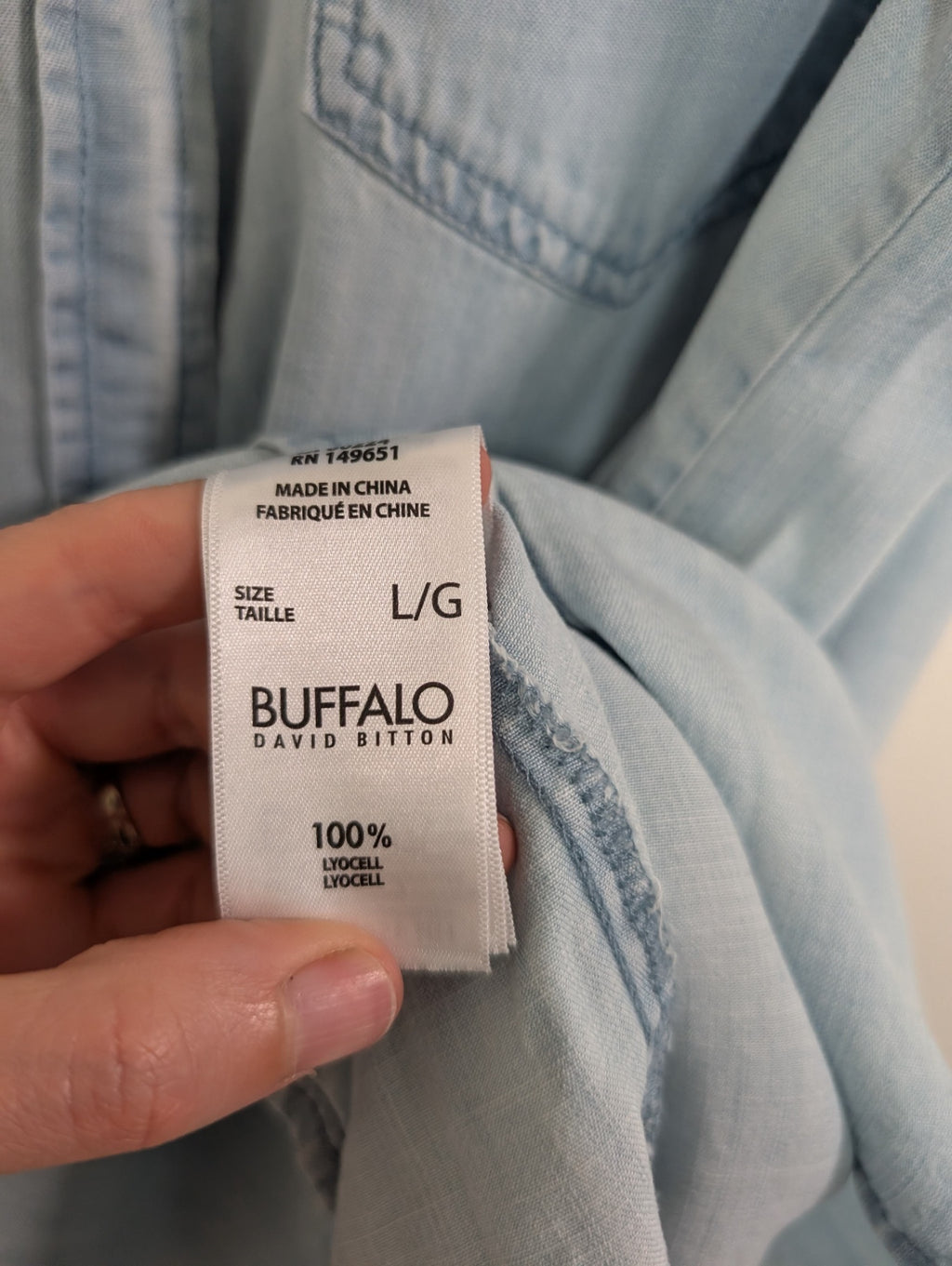 Buffalo David Bitton denim style blouse - L