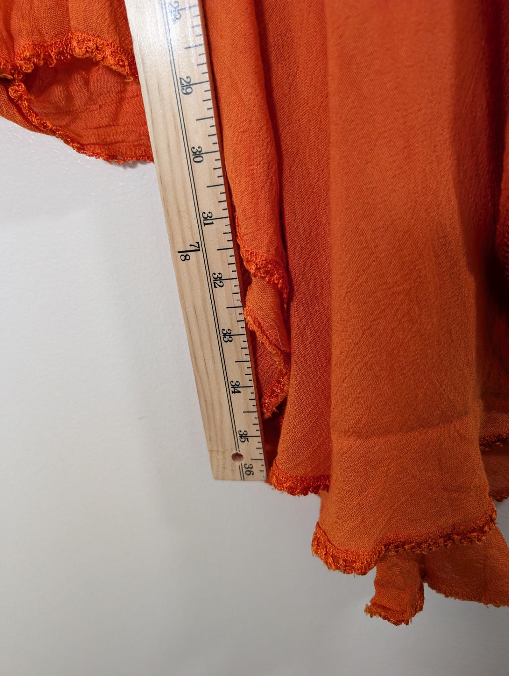 Unknown brand orange poncho - Appears L