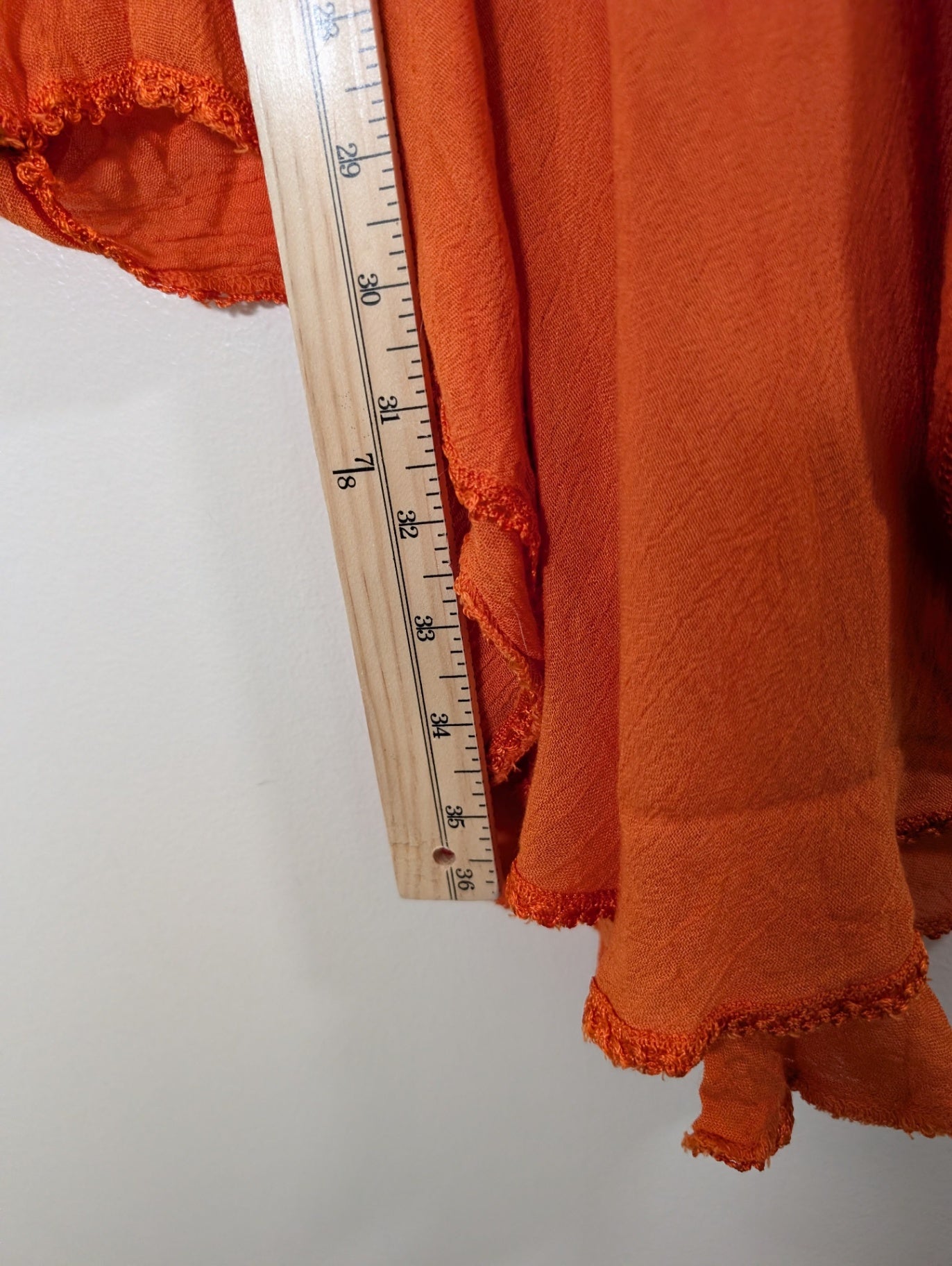Unknown brand orange poncho - Appears L