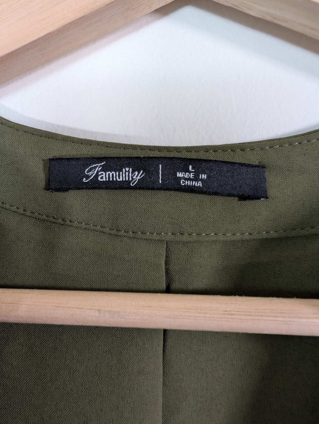 Famulily green dress - L
