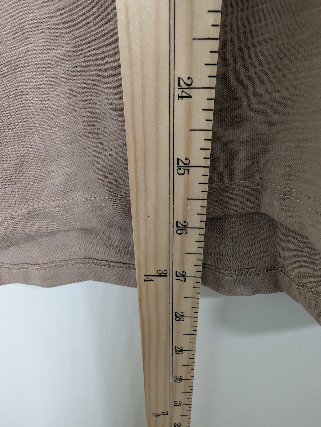 Shein tan knit tee - L