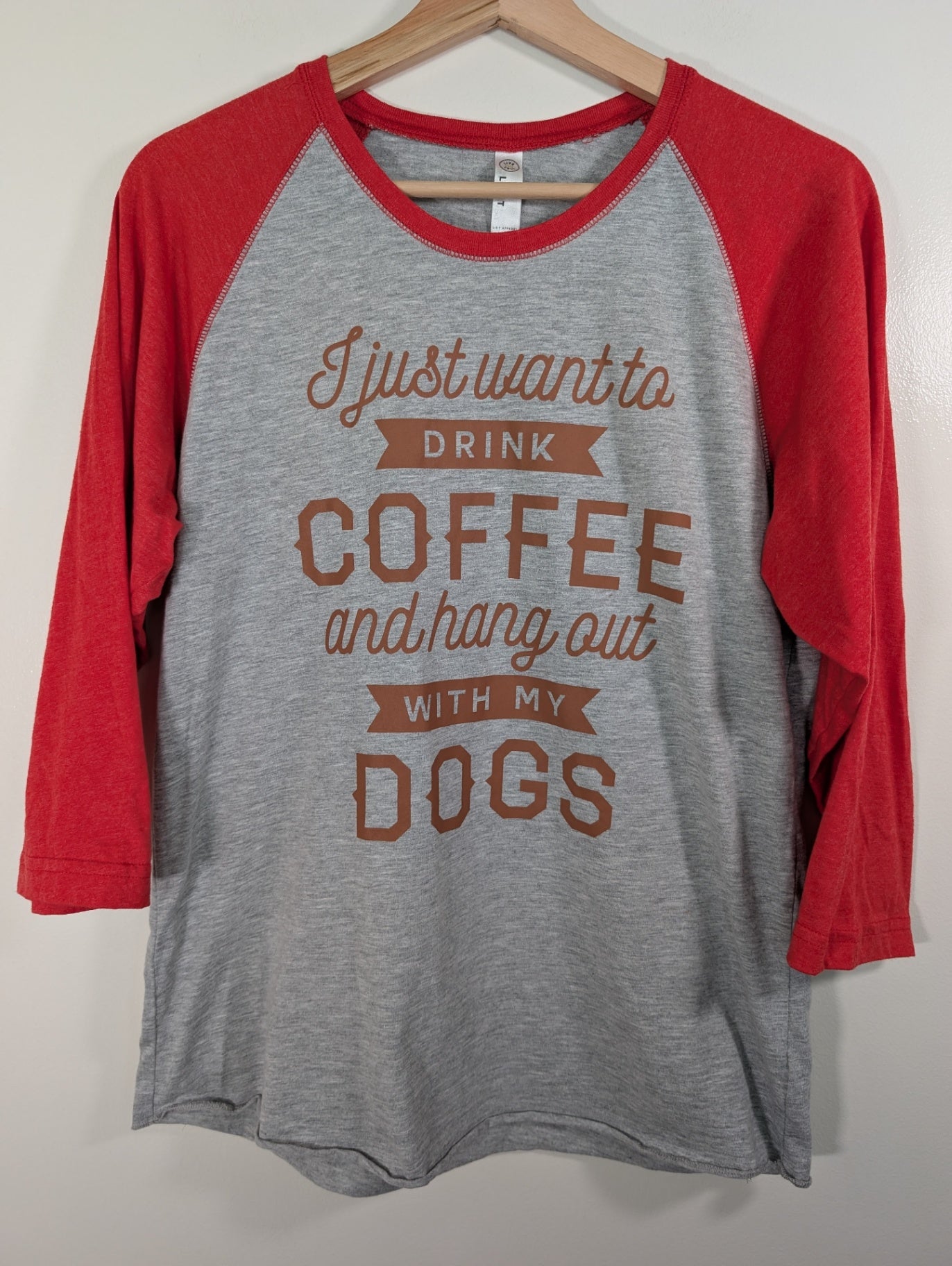 Live and Tell baseball tee - L