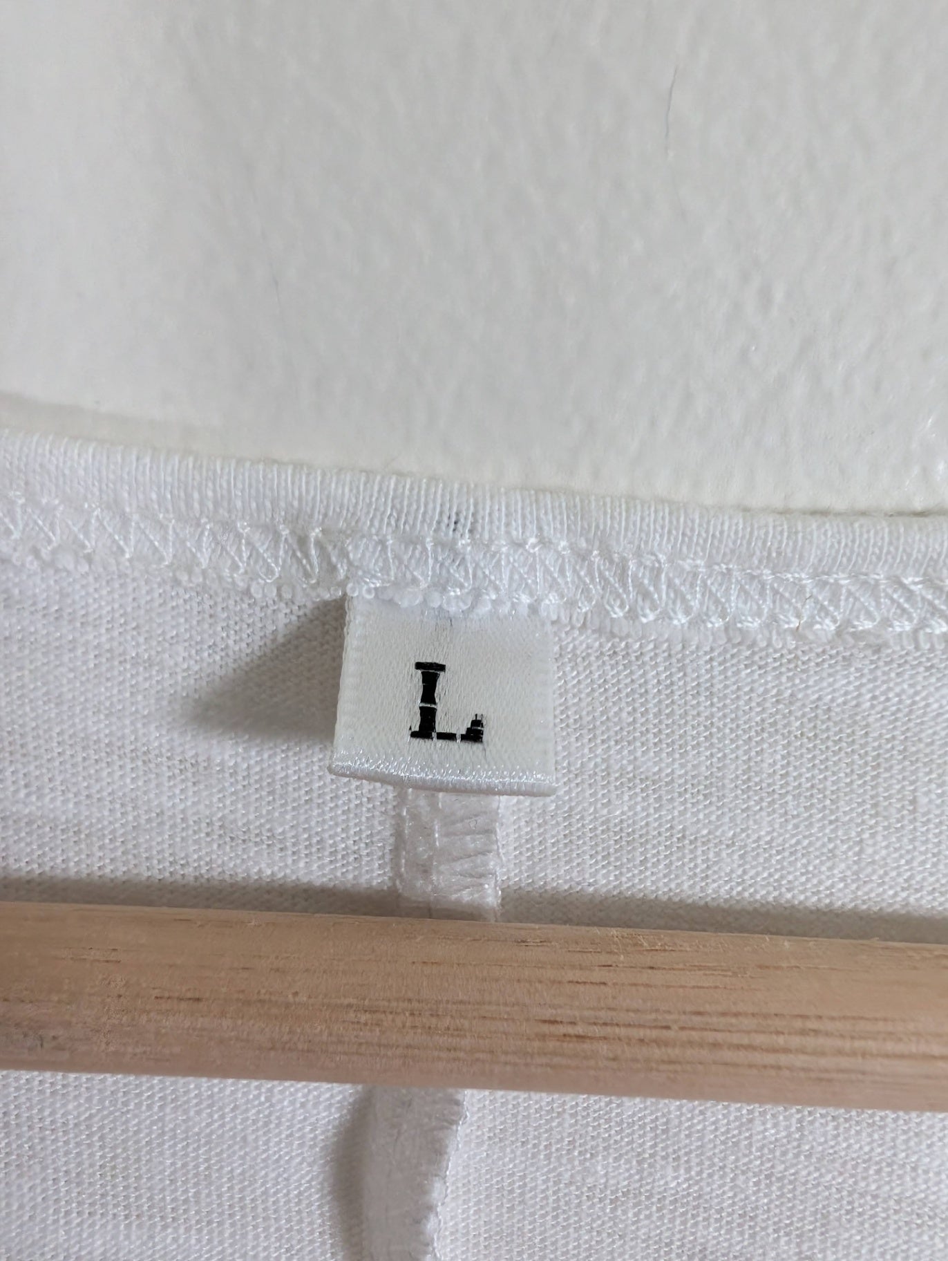 Shein white knit tee - L