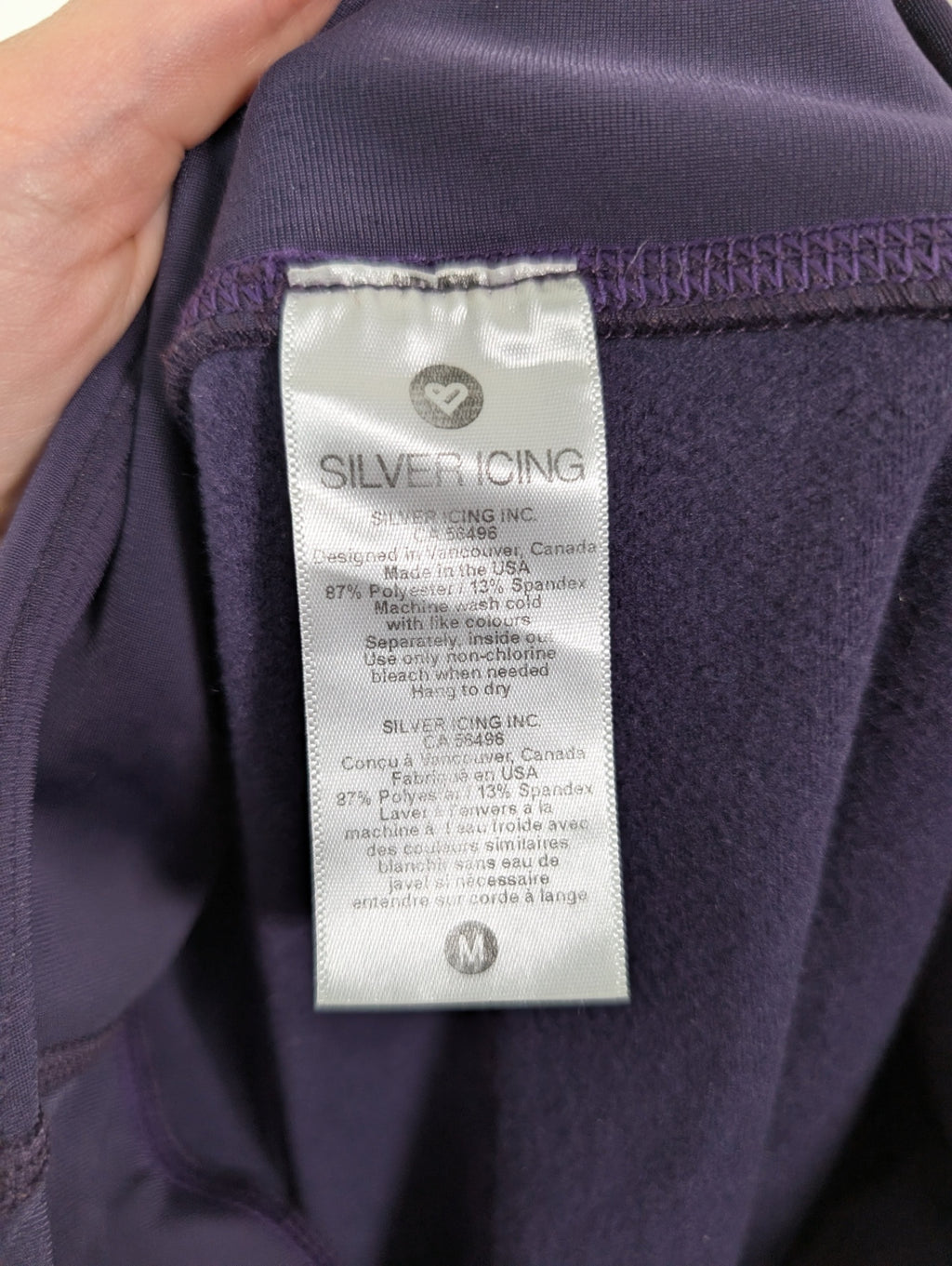 Silver Icing purple leggings - M
