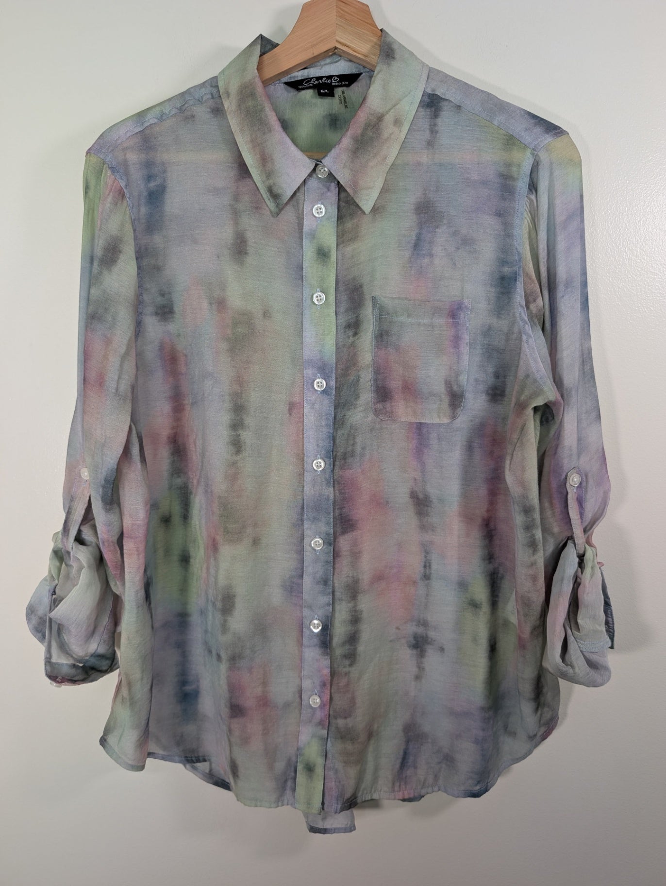 Charlie B button blouse - L