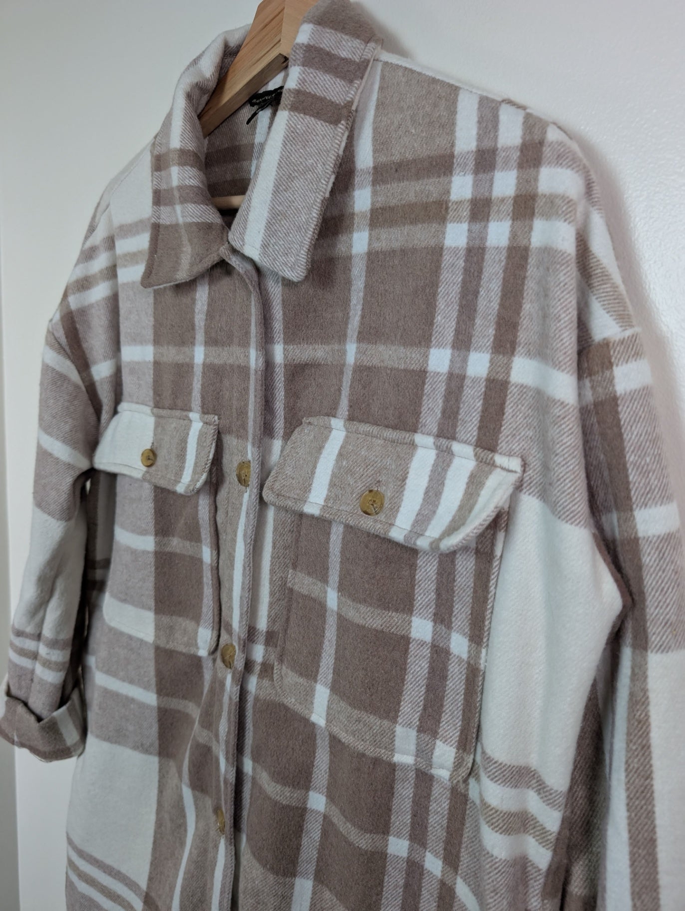 Banana Republic brown shacket - S