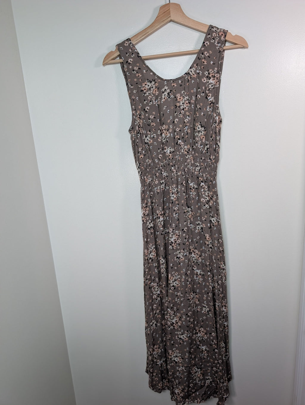 Kismet brown floral maxi dress - S