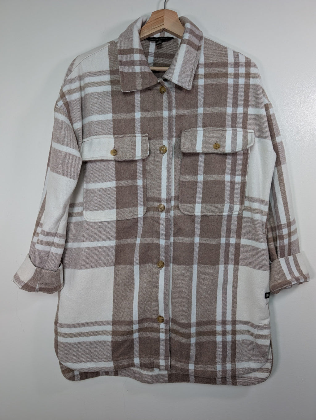 Banana Republic brown shacket - S