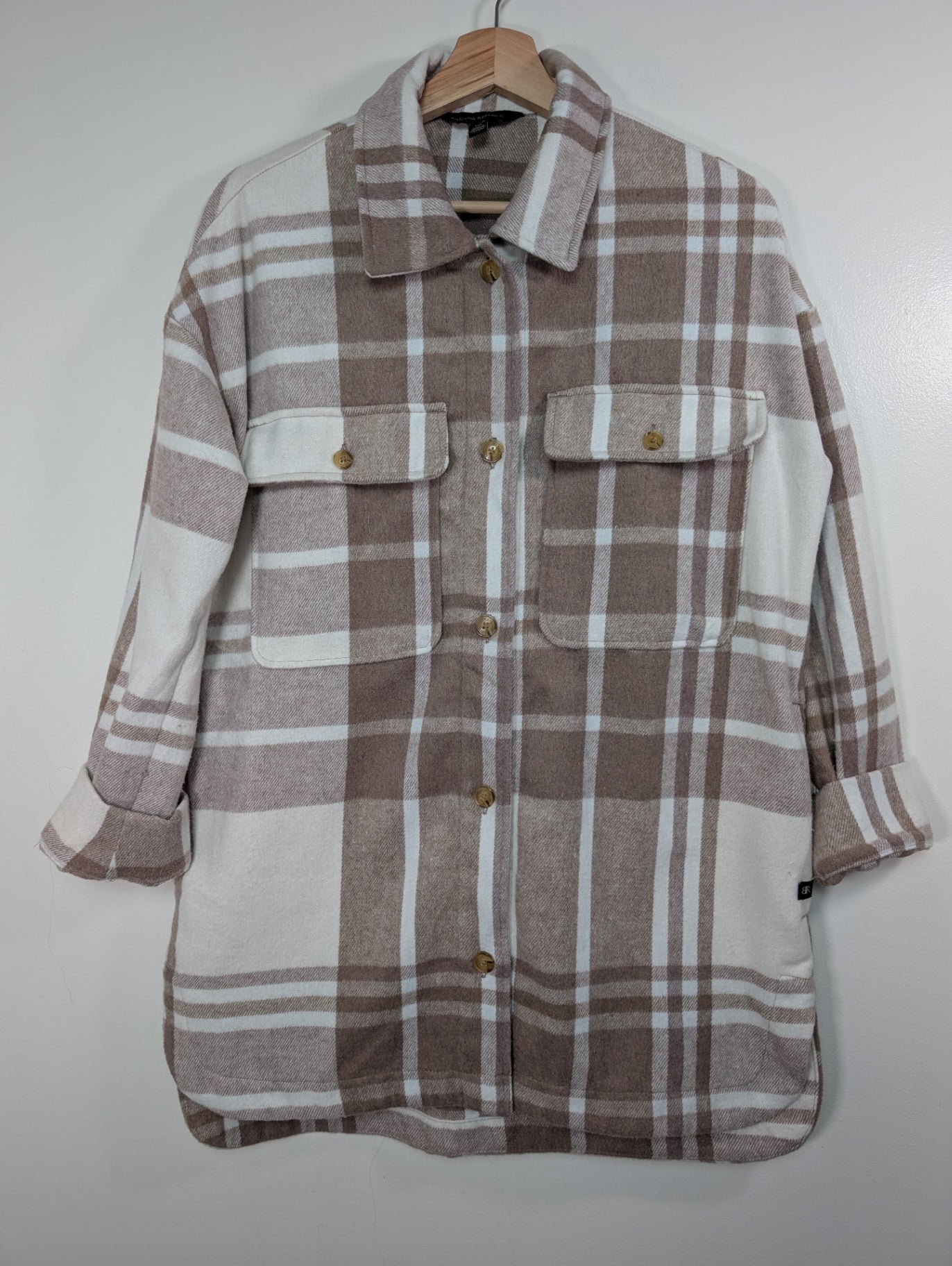 Banana Republic brown shacket - S