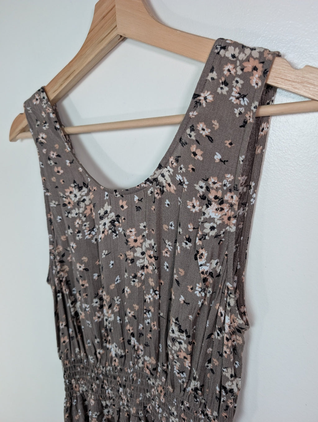 Kismet brown floral maxi dress - S