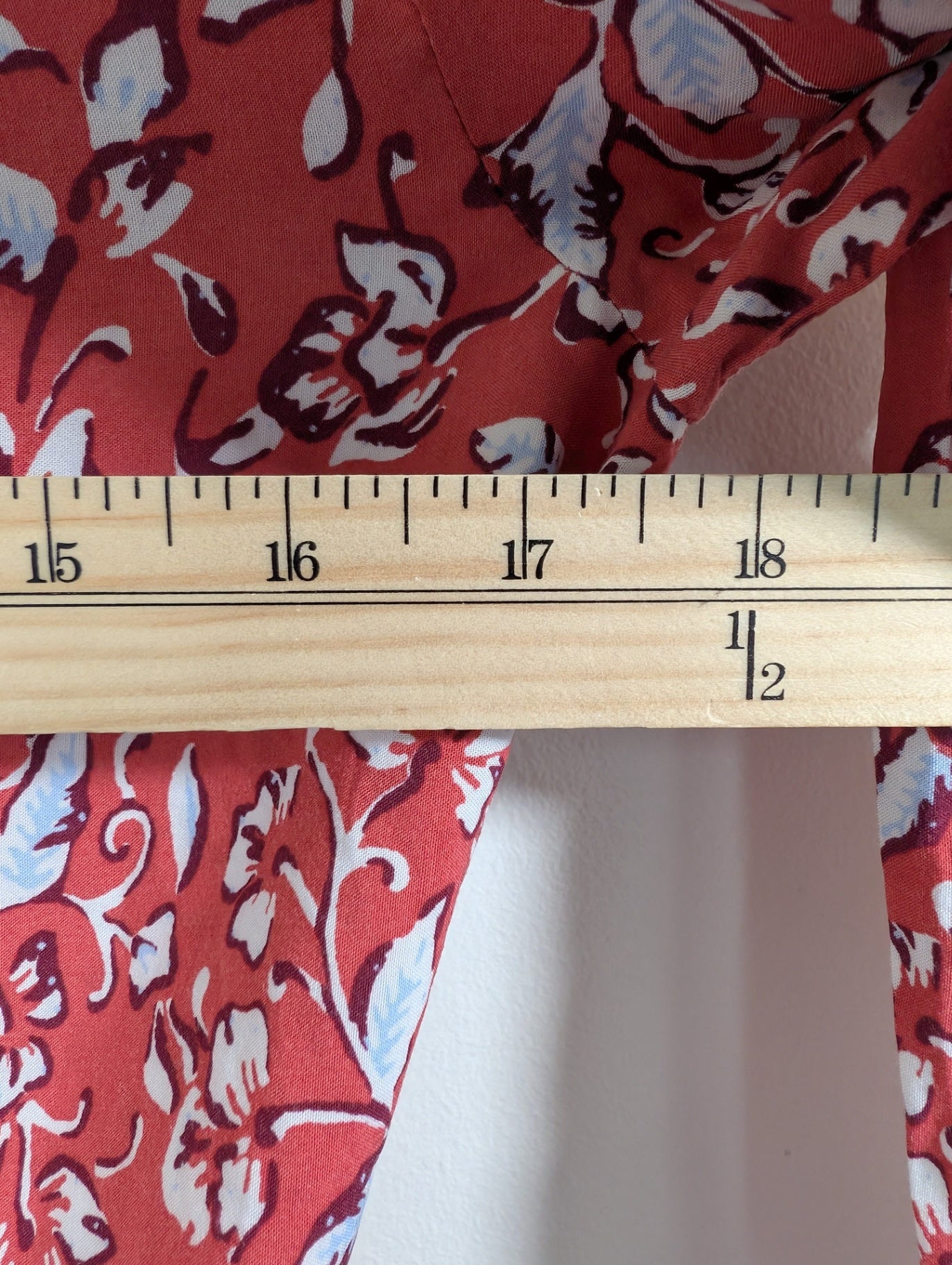 Loft red floral dress - S