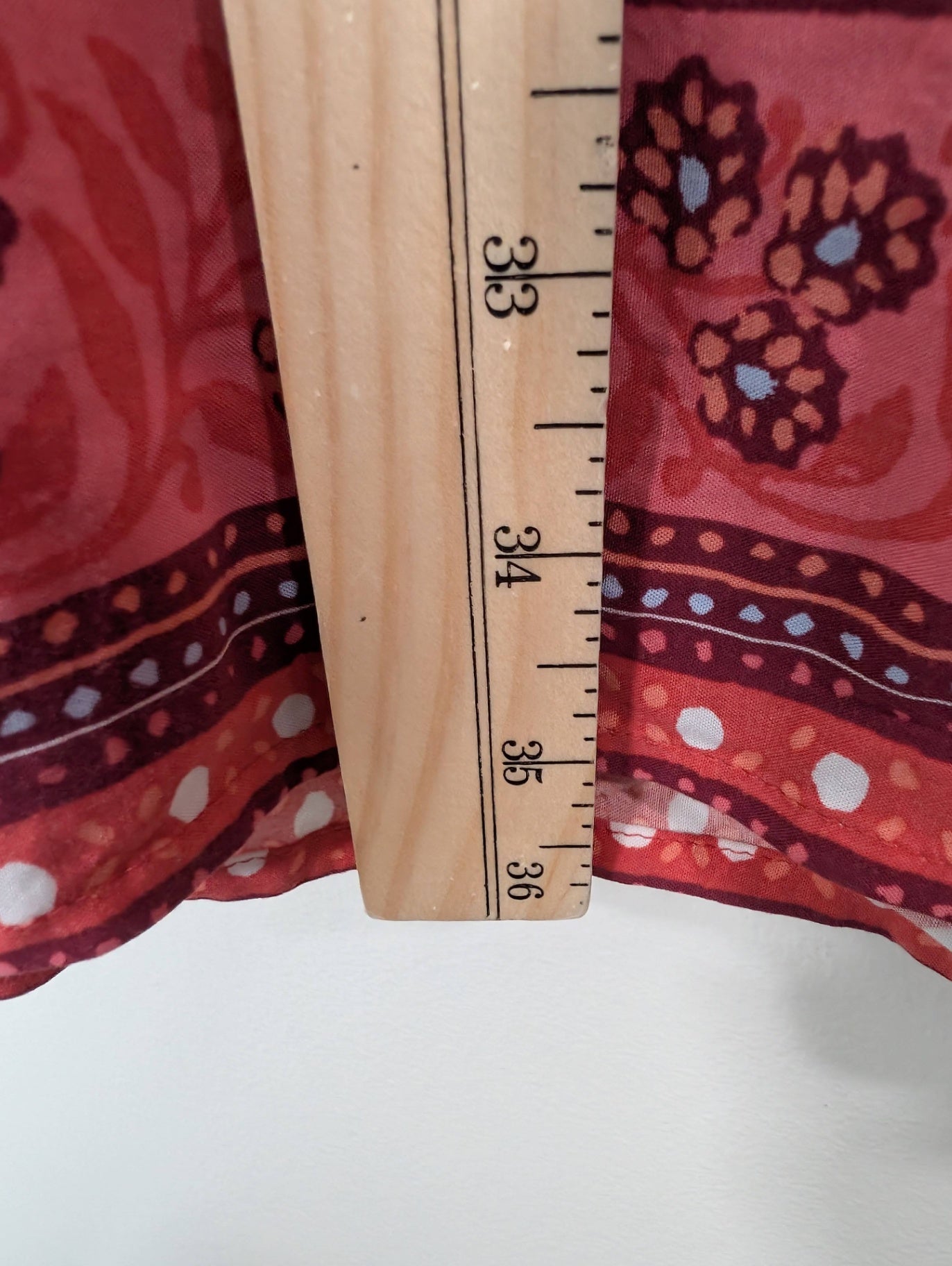 Loft red floral dress - S