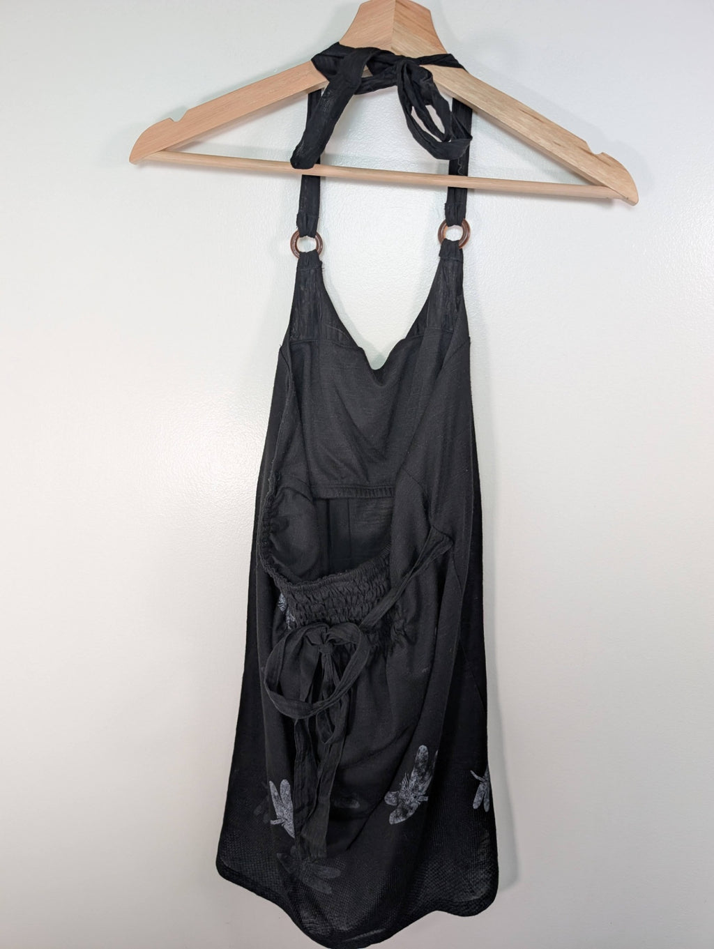 3Stones dragonfly halter blouse - M
