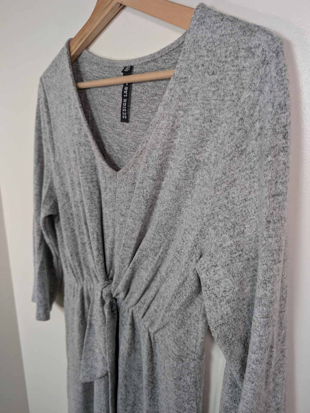 Design Lab grey knit dress - M