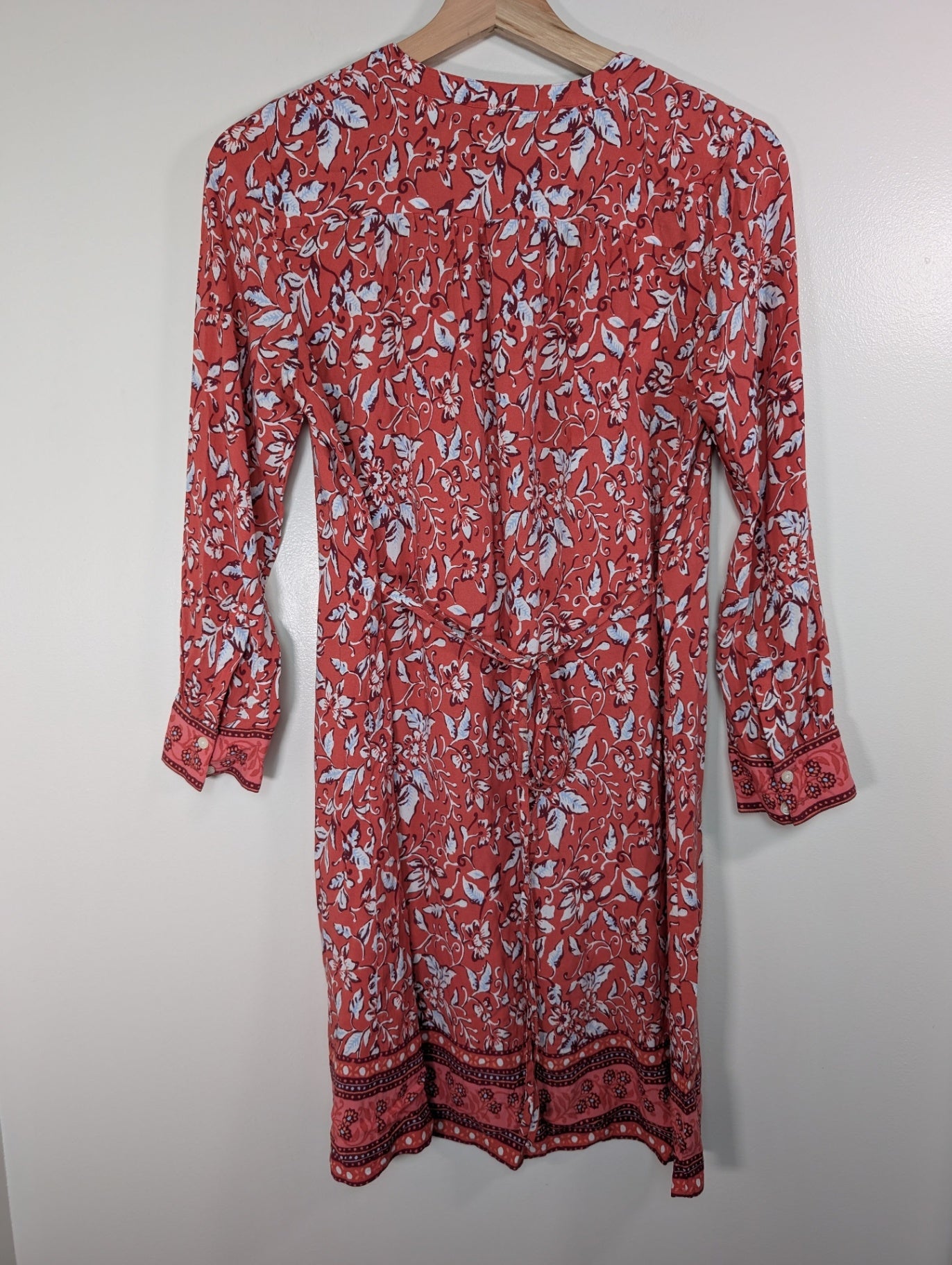 Loft red floral dress - S