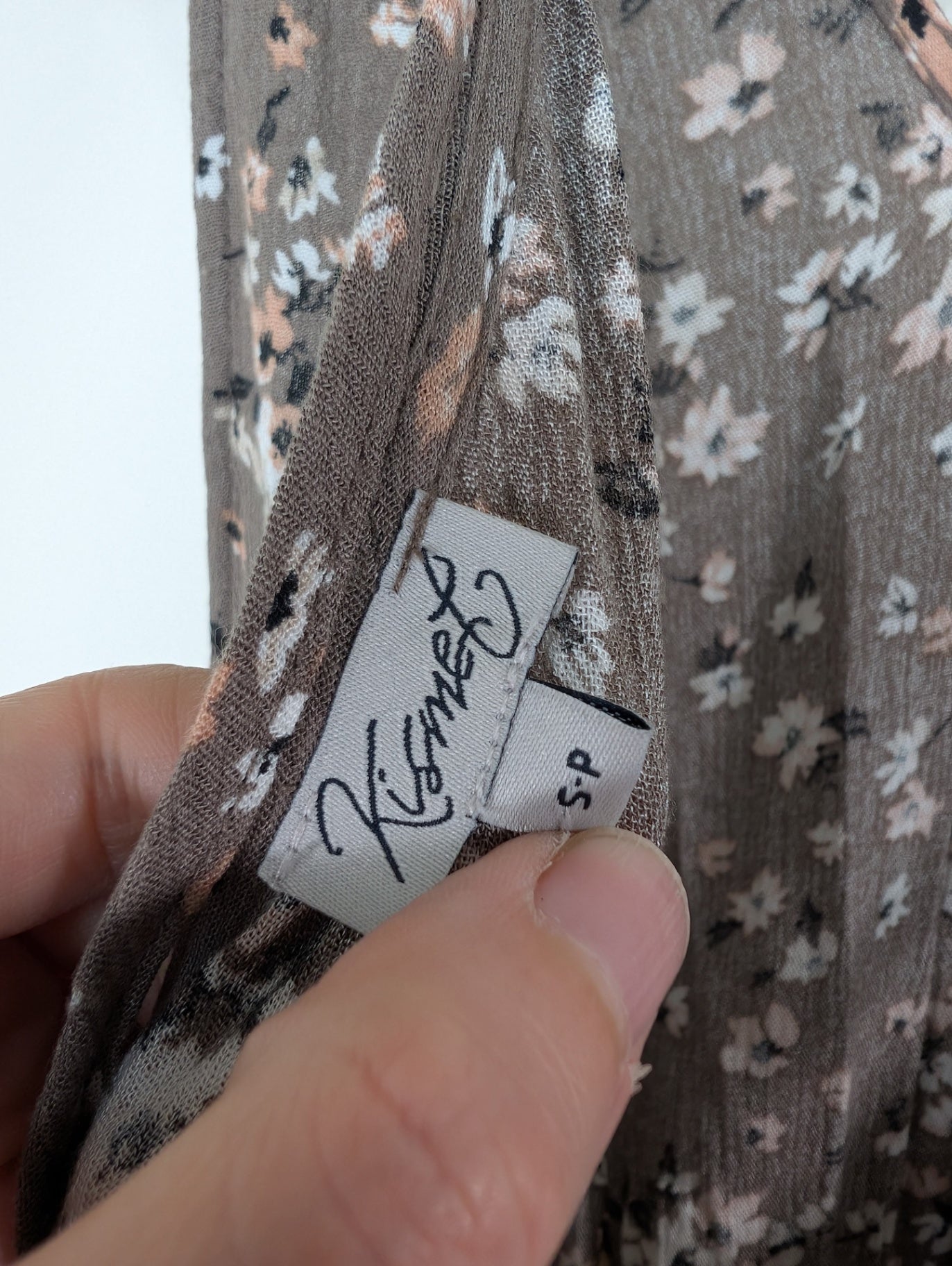 Kismet brown floral maxi dress - S