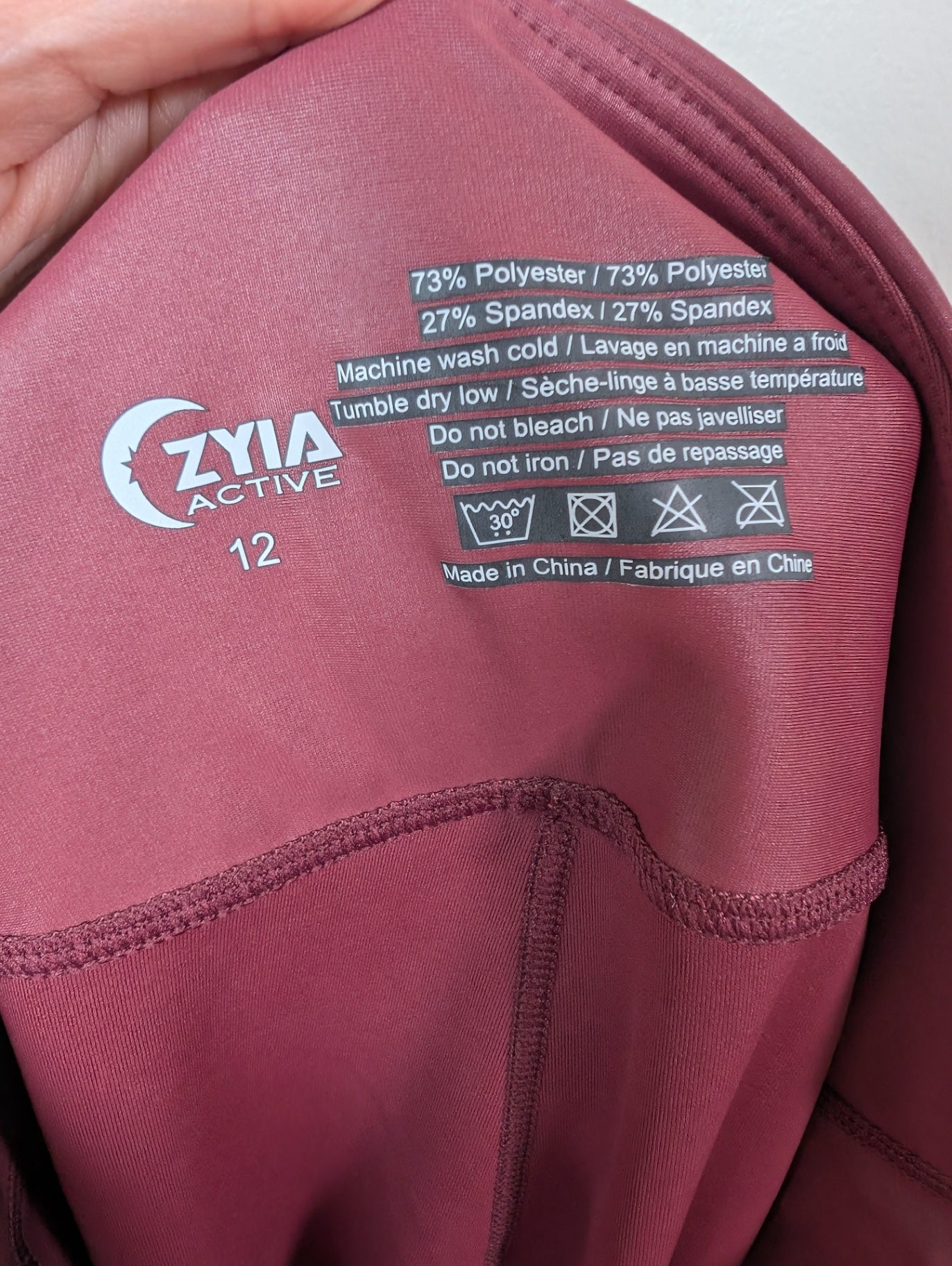 Zyia burgundy leggings - 12