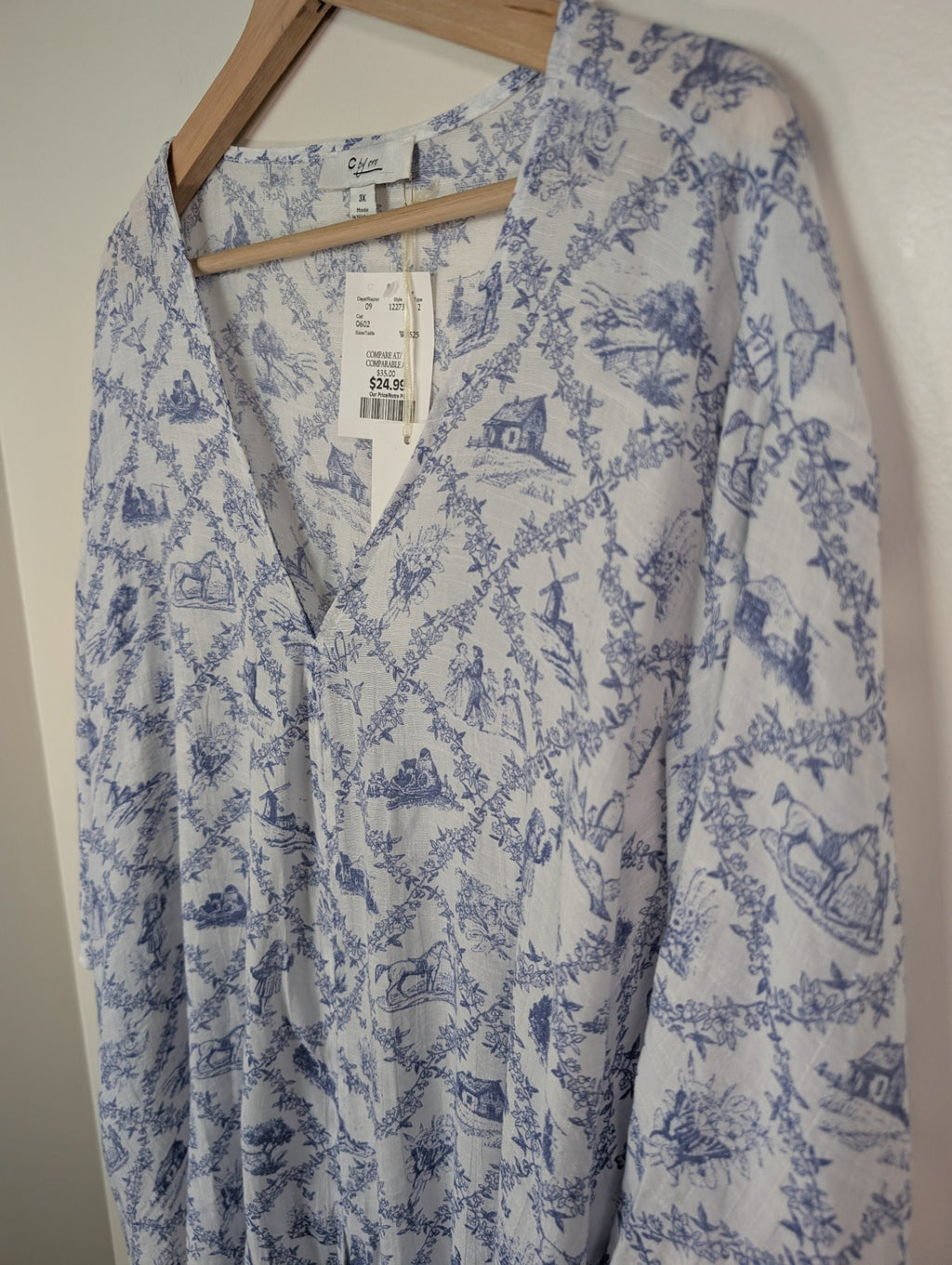 NWT C by one blouse - 3X