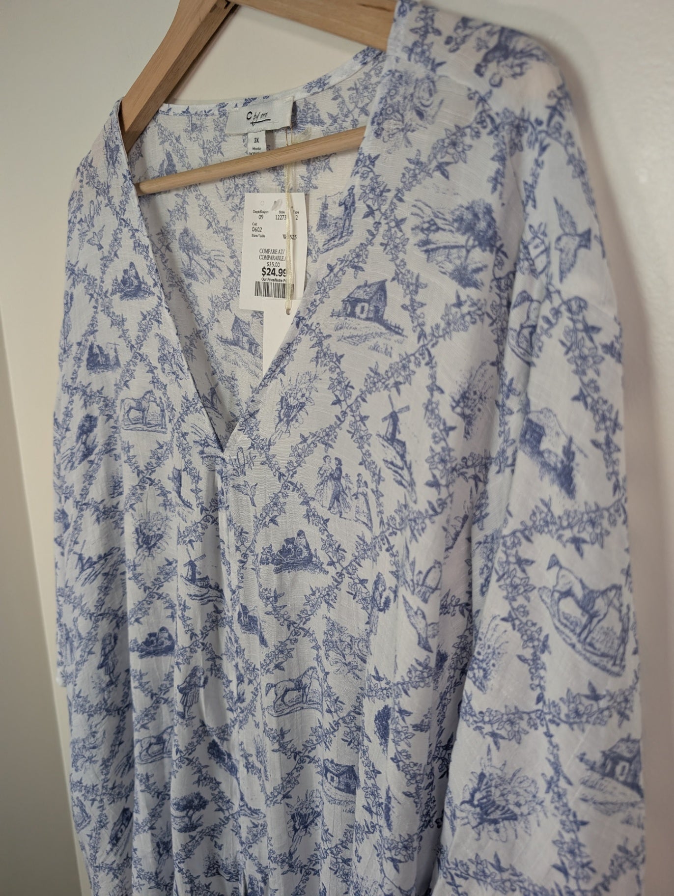 NWT C by one blouse - 3X