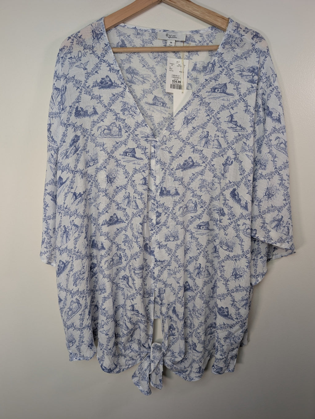 NWT C by one blouse - 3X