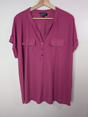 Unknown brand pink blouse - 2XL