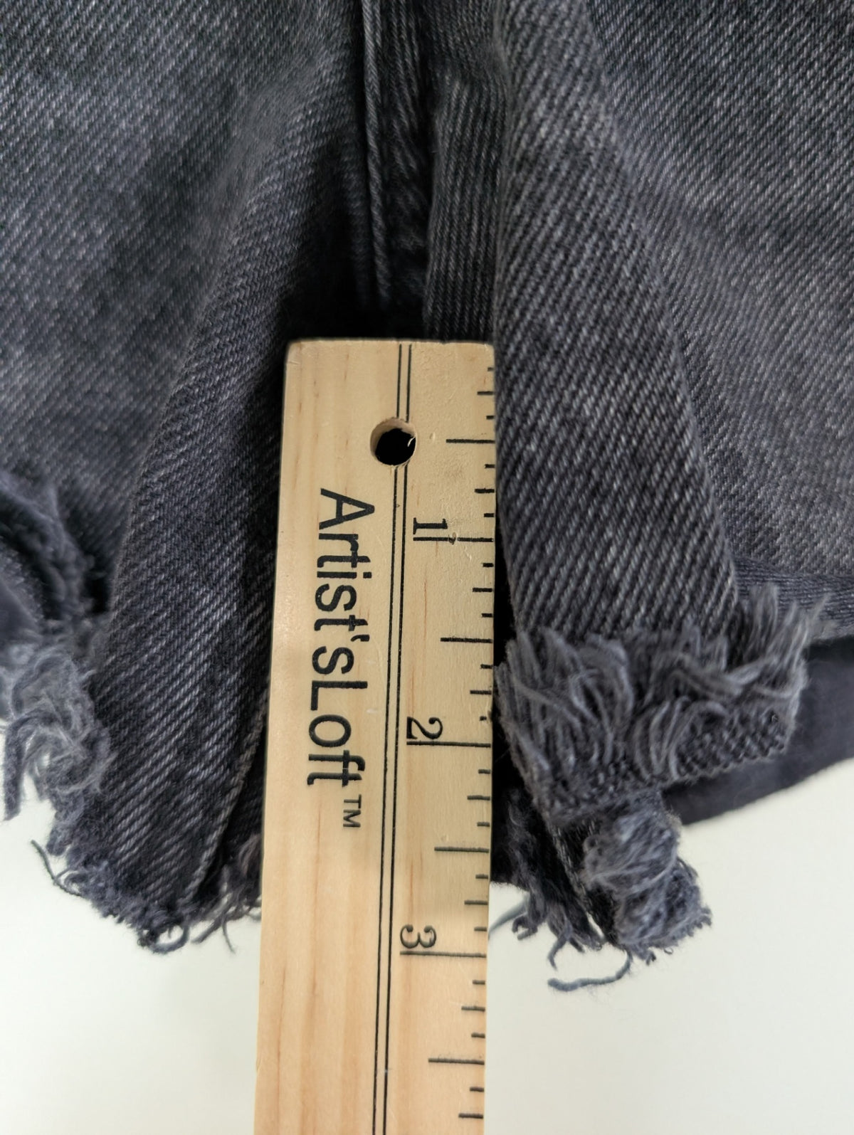 Abercrombie & Fitch black denim shorts - 27