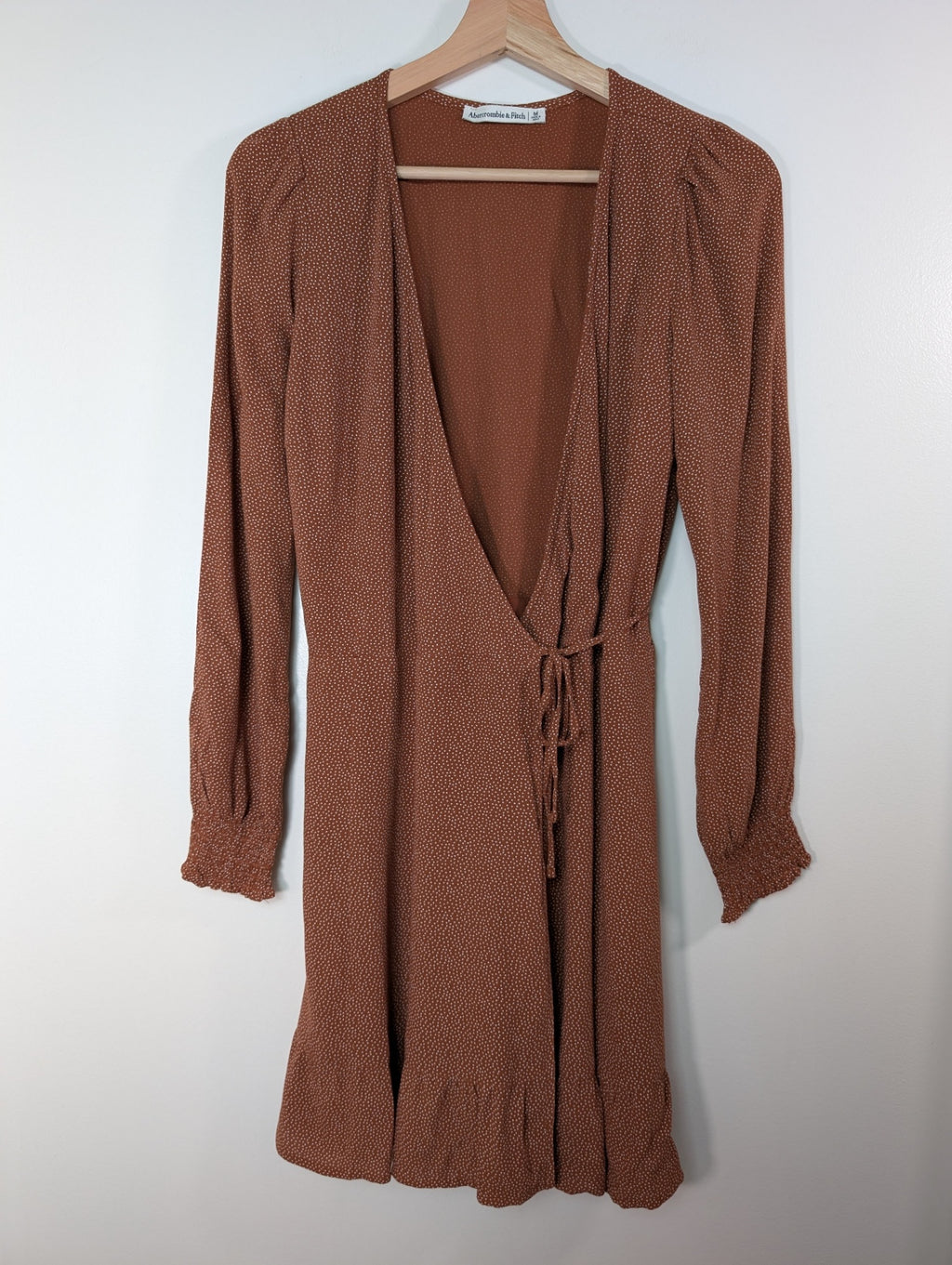 Abercrombie & Fitch brown wrap dress - M
