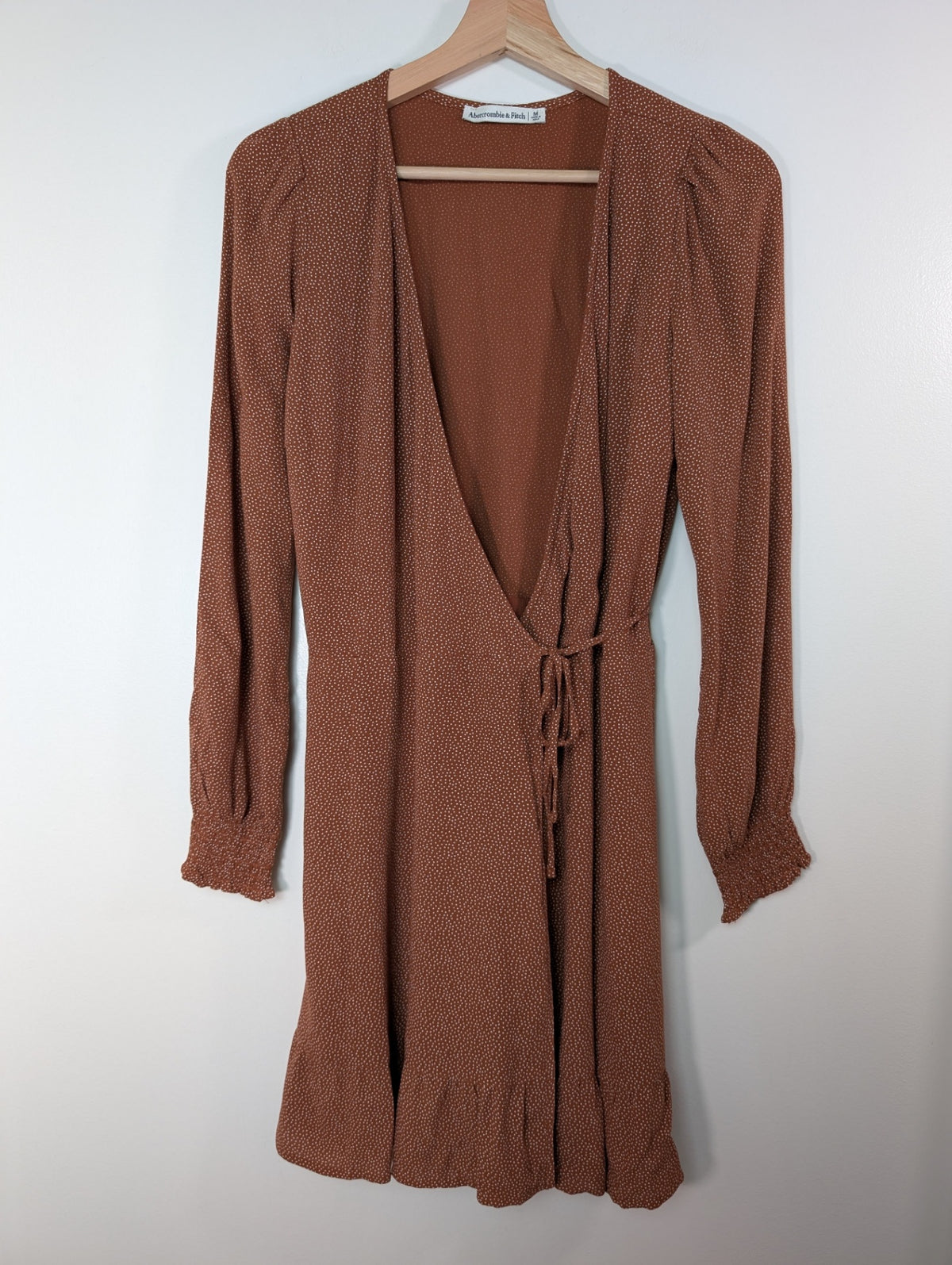 Abercrombie & Fitch brown wrap dress - M
