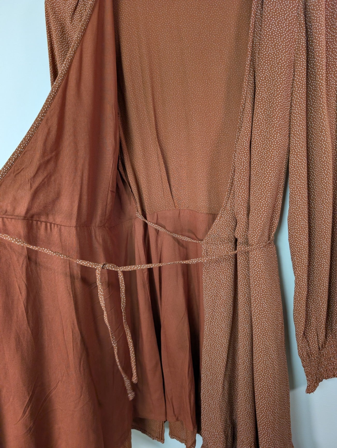 Abercrombie & Fitch brown wrap dress - M