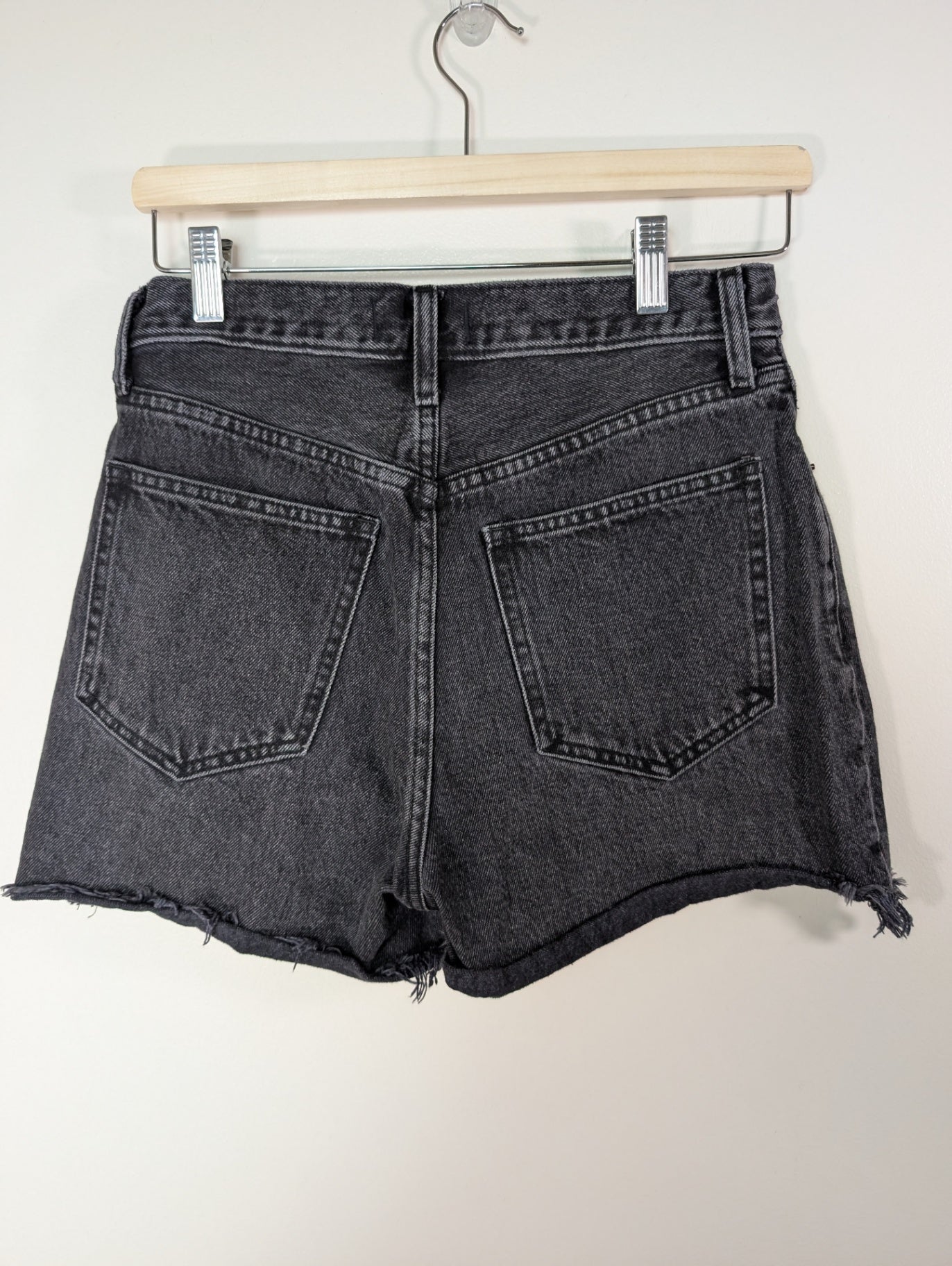 Abercrombie & Fitch black denim shorts - 27