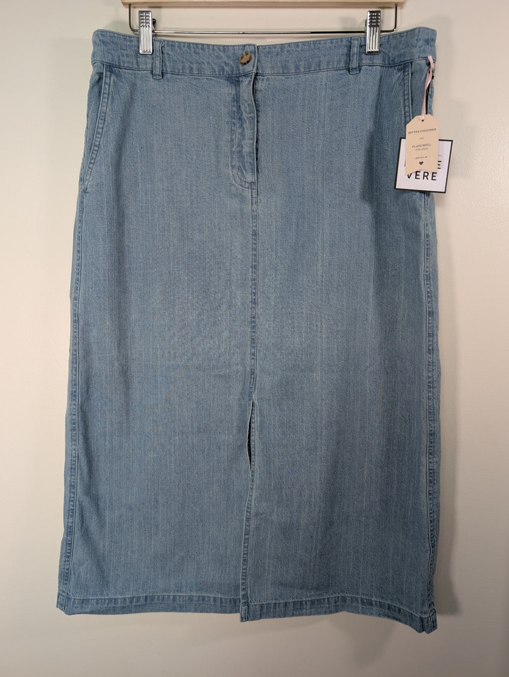 NWT Belle Vere denim skirt - 16