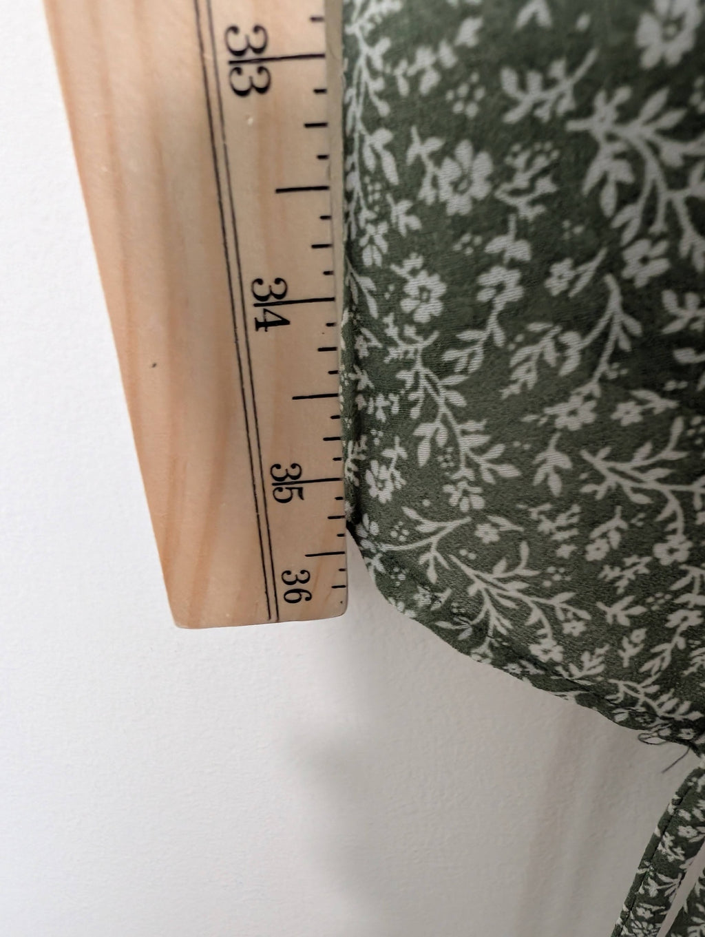 Forever 21 green floral dress - L