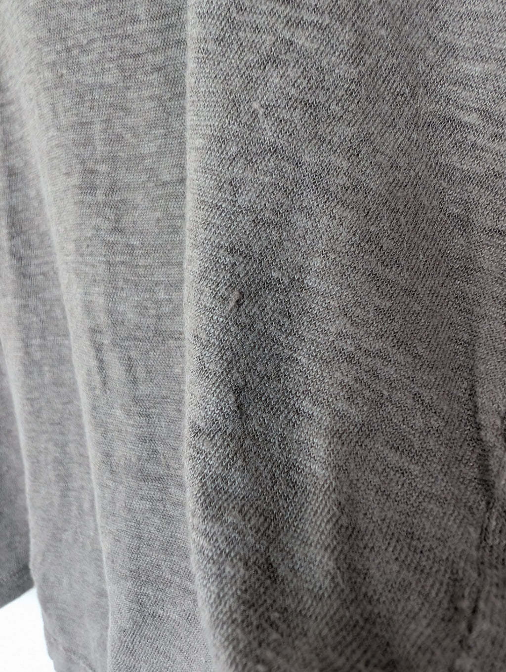 H&M brown linen t-shirt - S